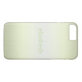Coques Case-Mate iPhone Unique Élégant Simple Personnalisé Vert Minimal (Dos (Horizontal))