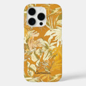 Coques Case-Mate iPhone Unique Feuille Tropicale Jaune Moderne Personnalis (Verso)