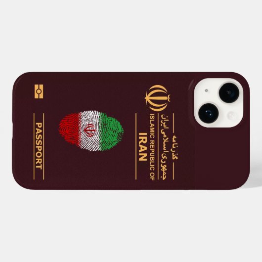 Coques Case-Mate iPhone Unique Iran Travel Pass Passeport Imprimer Souveni (Verso (horizontal))
