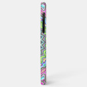 Coques Case-Mate iPhone Unique Lime Vert Turquoise Rose Mandala Art (Dos/Gauche)