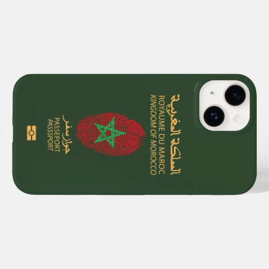 Coques Case-Mate iPhone Unique Maroc Voyage Passeport Imprimer Souvenir (Verso (horizontal))