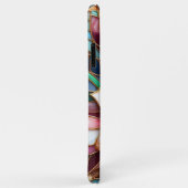 Coques Case-Mate iPhone Unique Motif d'art en mosaïque florale de verre (Dos/Droite)