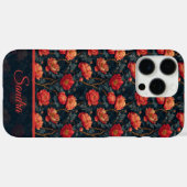 Coques Case-Mate iPhone Unique Peonies Customizable Name Iphone Case (Verso (horizontal))