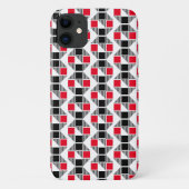Coques Case-Mate iPhone Unique rouge et noir Moderne esthétique (Dos)