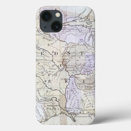 Coques Case-Mate iPhone UNITED STATES MAP, c1812 (Verso)