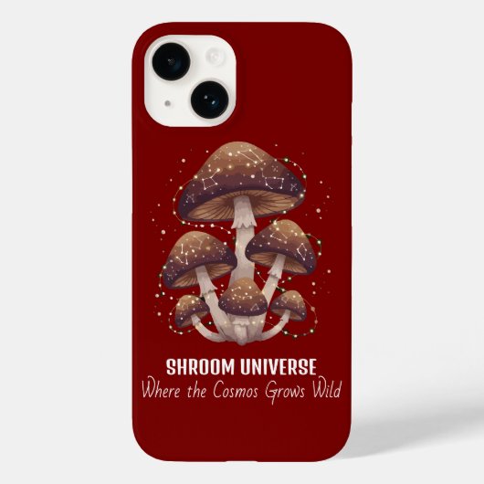 Coques Case-Mate iPhone Univers de champignons célestes constellation (Verso)