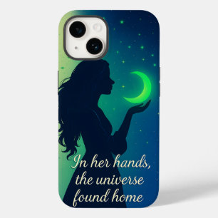 Coque Pour iPhone 14 Univers en elle - Céleste Inspirationnel