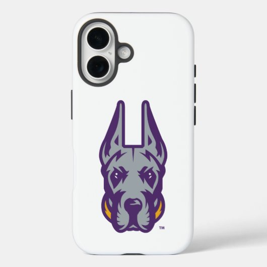 Coques Case-Mate iPhone Université d'Albany Chef de la mascotte Great Dane (Verso)