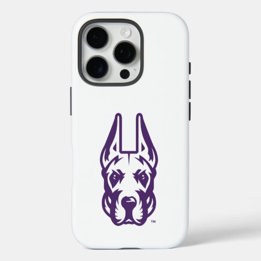 Coques Case-Mate iPhone Université d'Albany Chef de la mascotte Great Dane (Verso)