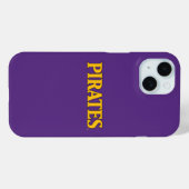 Coques Case-Mate iPhone Université de Caroline de l'Est | Pirates (Verso (horizontal))