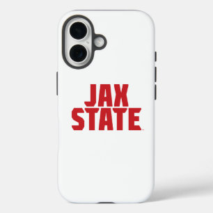 Coques iPhone 16 Université d'État de Jacksonville JAX STATE Rouge