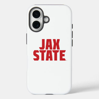 Coques iPhone 16 Université d'État de Jacksonville JAX STATE Rouge