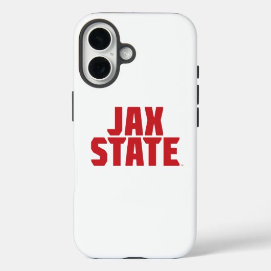 Coques Case-Mate iPhone Université d'État de Jacksonville JAX STATE Rouge (Verso)