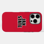 Coques Case-Mate iPhone Université d'État de Jacksonville JAX STATE Texte (Verso (horizontal))