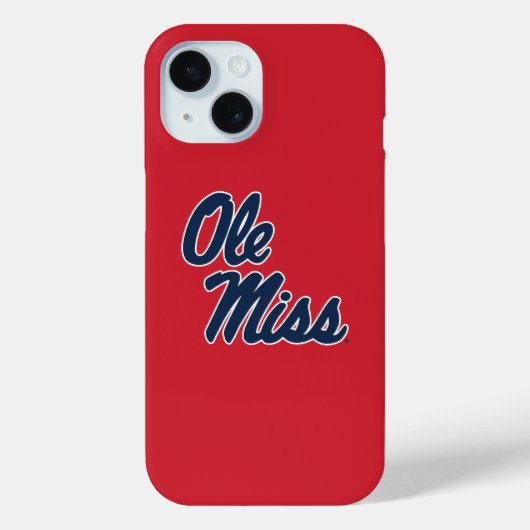 Coques Case-Mate iPhone Université du Mississippi | Ole Miss Script (Verso)