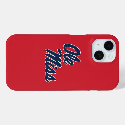 Coques Case-Mate iPhone Université du Mississippi | Ole Miss Script (Verso (horizontal))