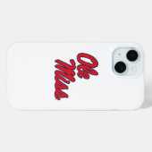 Coques Case-Mate iPhone Université du Mississippi | Ole Miss Script (Verso (horizontal))