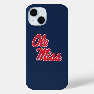 Coque Pour iPhone 15 Université du Mississippi | Ole Miss Script