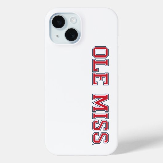 Coques Case-Mate iPhone Université du Mississippi | Ole Miss Wordmark (Verso)
