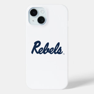 Coque Pour iPhone 15 Université du Mississippi   Script Rebels