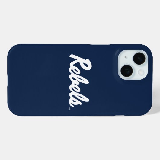 Coques Case-Mate iPhone Université du Mississippi | Script Rebels (Verso (horizontal))