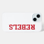 Coques Case-Mate iPhone Université du Mississippi | Wordmark Rebels (Verso (horizontal))