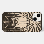 Coques Case-Mate iPhone Uranus Ciel Dieu Mythologie grecque Noir (Verso (horizontal))