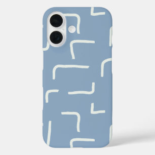 Coques iPhone 16 Urban Geo Cobalt Cool Motif Blender