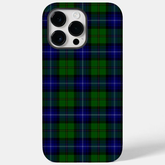 Coques Case-Mate iPhone Urquhart tartan bleu vert plaid (Verso)