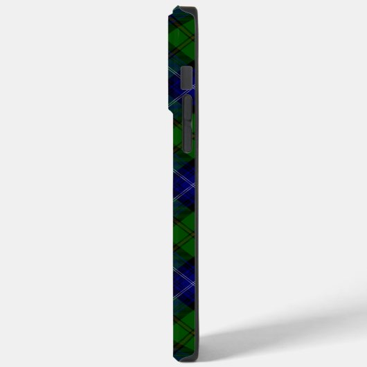 Coques Case-Mate iPhone Urquhart tartan bleu vert plaid (Verso / Gauche)