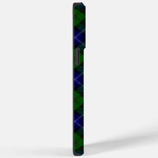 Coques Case-Mate iPhone Urquhart tartan bleu vert plaid (Verso / Droite)