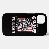 Coques Case-Mate iPhone US Flag Im not Grumpy im a Veteran 115 (Verso (horizontal))