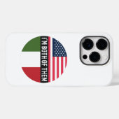 COQUES Case-Mate iPhone USA AND ITALY FLAGS I'M BOTH OF THEM (Verso (horizontal))
