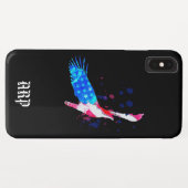 Coques Case-Mate iPhone *~* USA Drapeau Aigle Américain Rouge Blanc Bleu N (Dos (Horizontal))
