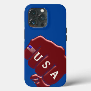 Case-Mate iPhone Case USA Fist Bump avec le drapeau américain Coque-Mate