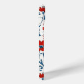 Coques Case-Mate iPhone USA Flore rouge blanc et bleu avec aigle chauve (Verso / Droite)