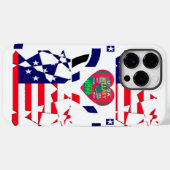 Coques Case-Mate iPhone USA Hope Beau drapeau national Extraordinaire Desi (Verso (horizontal))