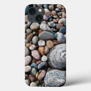 Coques Pour iPhone USA, Michigan. Polished Pebbles On The Shore