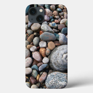 Case-Mate iPhone Case USA, Michigan. Polished Pebbles On The Shore