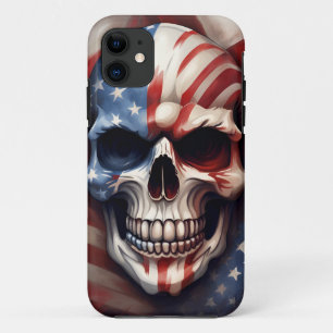 Case-Mate iPhone Case USA Skull, Skull Art, Oncle Sam, Skull Art,