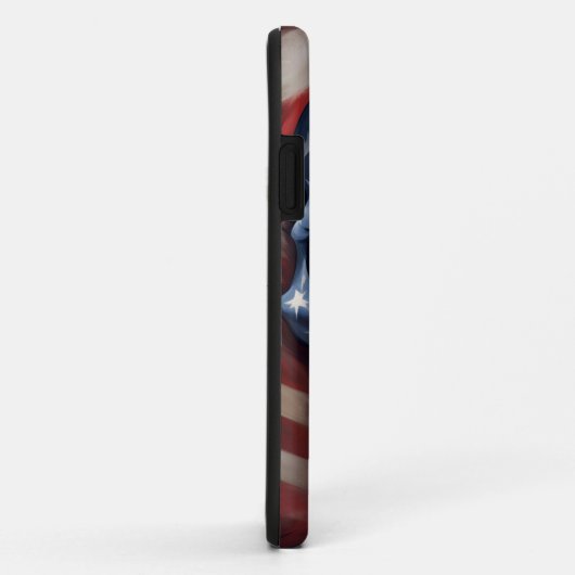 Coques Case-Mate iPhone USA Skull, Skull Art, Oncle Sam, Skull Art, (Dos/Droite)