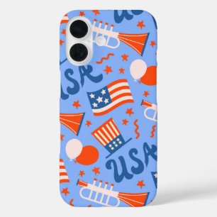 Coques iPhone 16 USA Stars & Stripes - Fête de l'Indépendance