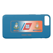 Coques Case-Mate iPhone USCG Retraité SCPO Shield Personnalisé iPhone 7 Co (Dos (Horizontal))