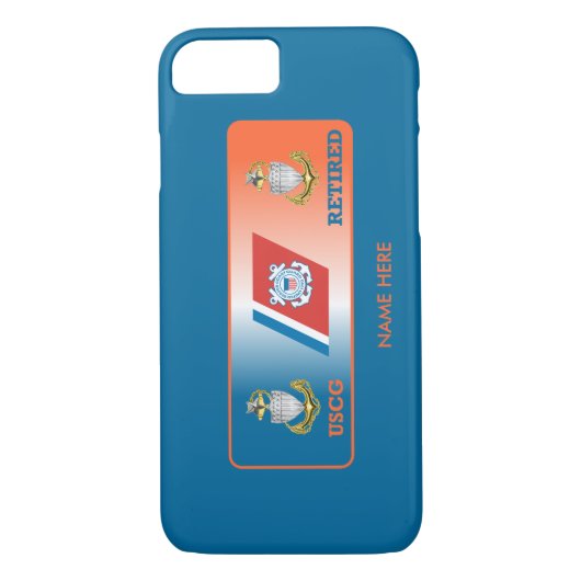 Coques Case-Mate iPhone USCG Retraité SCPO Shield Personnalisé iPhone 7 Co (Dos)