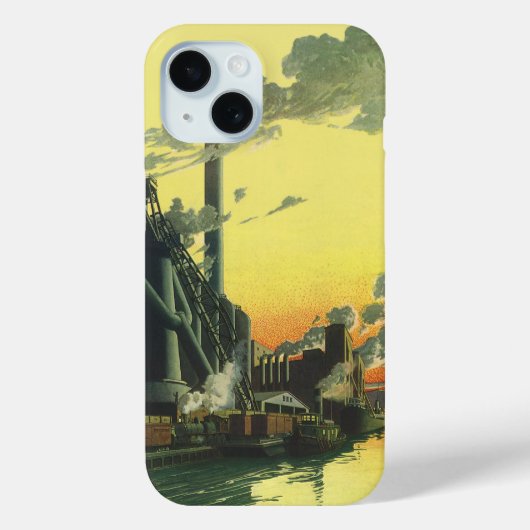Coques Case-Mate iPhone Usine ancienne sur un quai (Verso)