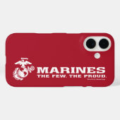Coques Case-Mate iPhone USMC Les rares Logo Fiers - Blanc (Verso (horizontal))