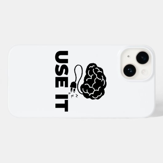Coques Case-Mate iPhone Utiliser - Conception du cerveau (Verso (horizontal))