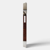 Coques Case-Mate iPhone V8 Chrome Emblème cuir et bois (Verso / Droite)