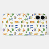 Coques Case-Mate iPhone Vacances à la plage à l'aquarelle (Verso (horizontal))