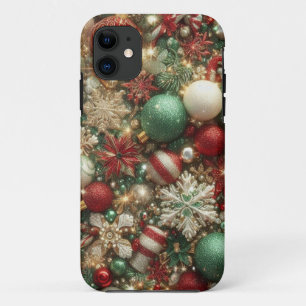 Case-Mate iPhone CASE VACANCES ARGENT ROUGE VERT OR ORNAMENTS